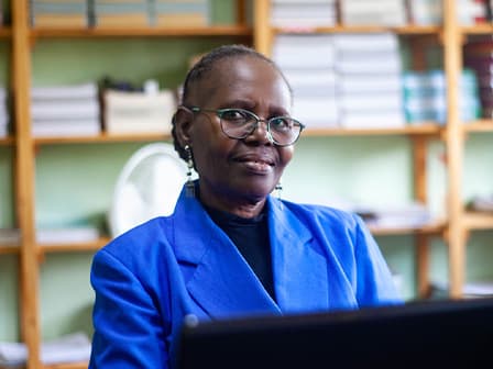 Mrs Stella Hwara - Headmistress of Kalibu Primary School